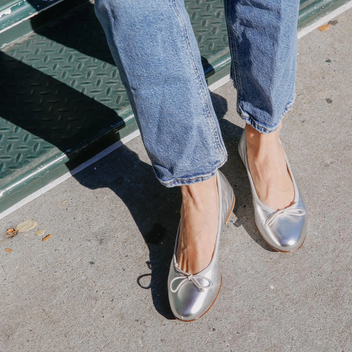 The Demi - Silver Nappa School Go Chic Sole