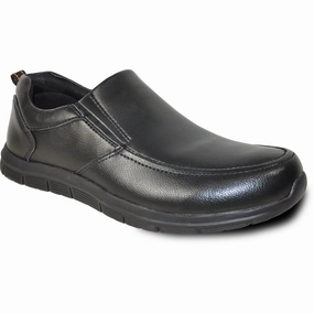 Electrical Hazard Protection VANGELO Men Slip Resistant Shoe NICK-3 Black  - Wide Width Available VANGELO Men Slip Resistant Shoe NICK-3 Black  - Wide Width Available Abrasion - resistant