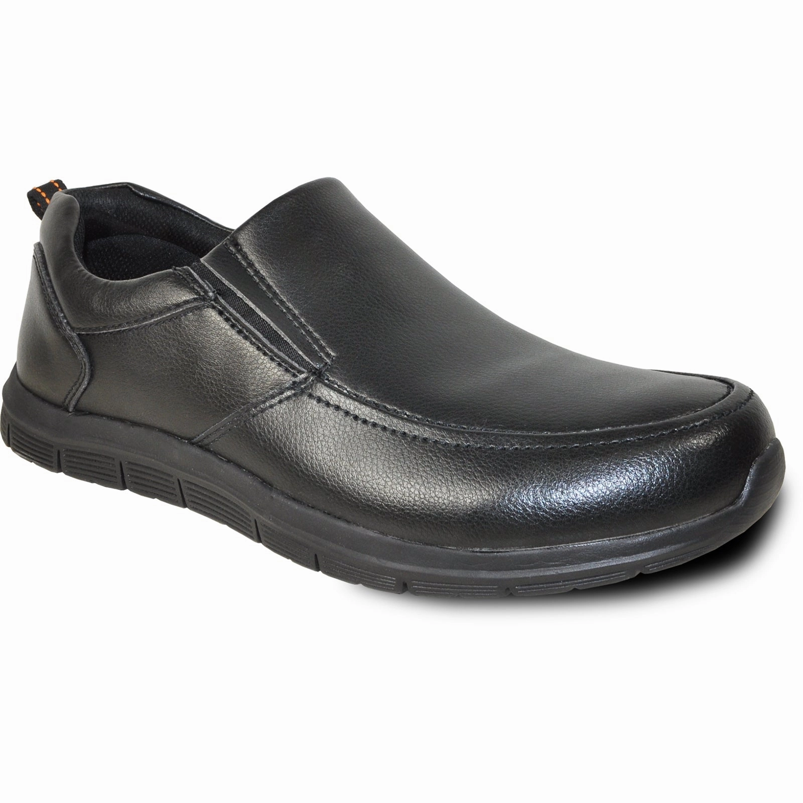 Beach Gear Stackable VANGELO Men Slip Resistant Shoe NICK-3 Black  - Wide Width Available