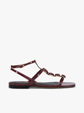 Elegant Sandal Footwear Gana Velvet Verniz Showz Gana Velvet Verniz Showz Adjustable Straps waterproof construction