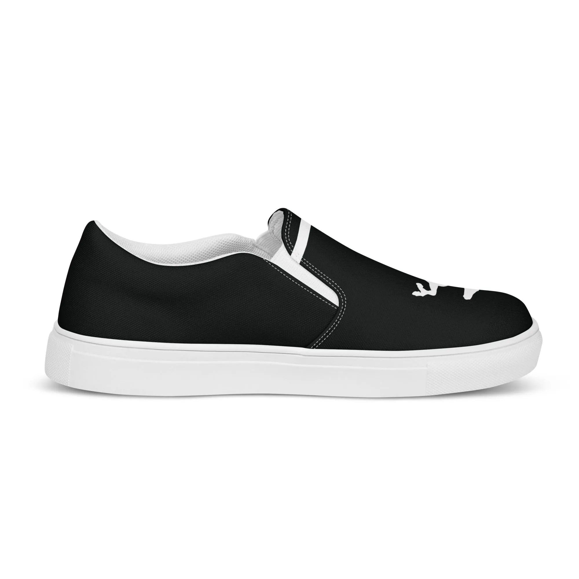 ELEVATE Men’s Slip-On Canvas Shoes (Black)