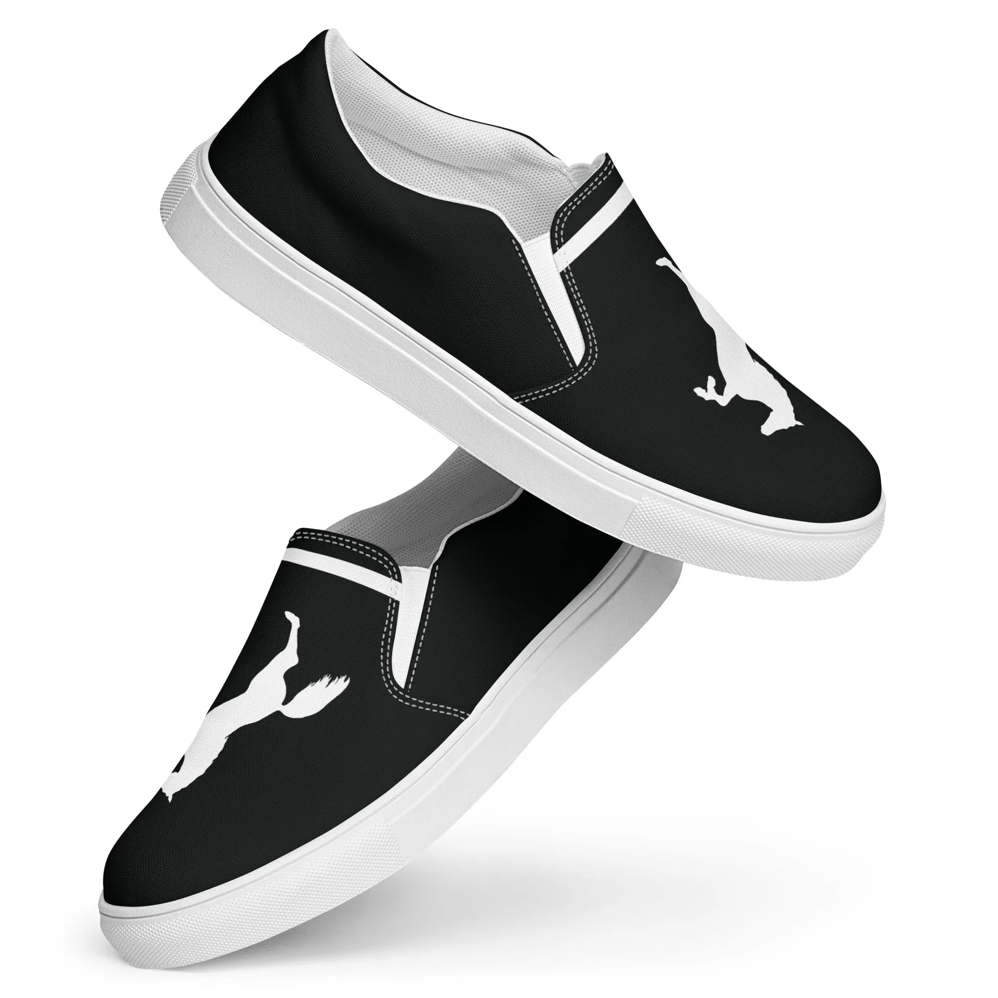 ELEVATE Men’s Slip-On Canvas Shoes (Black)