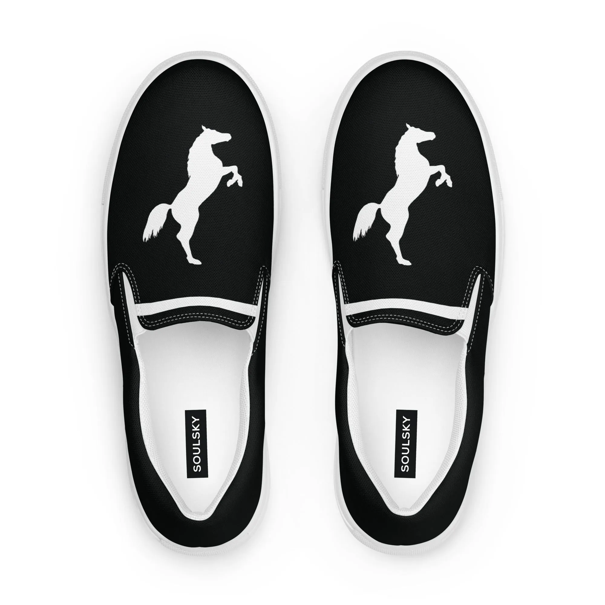 ELEVATE Men’s Slip-On Canvas Shoes (Black)