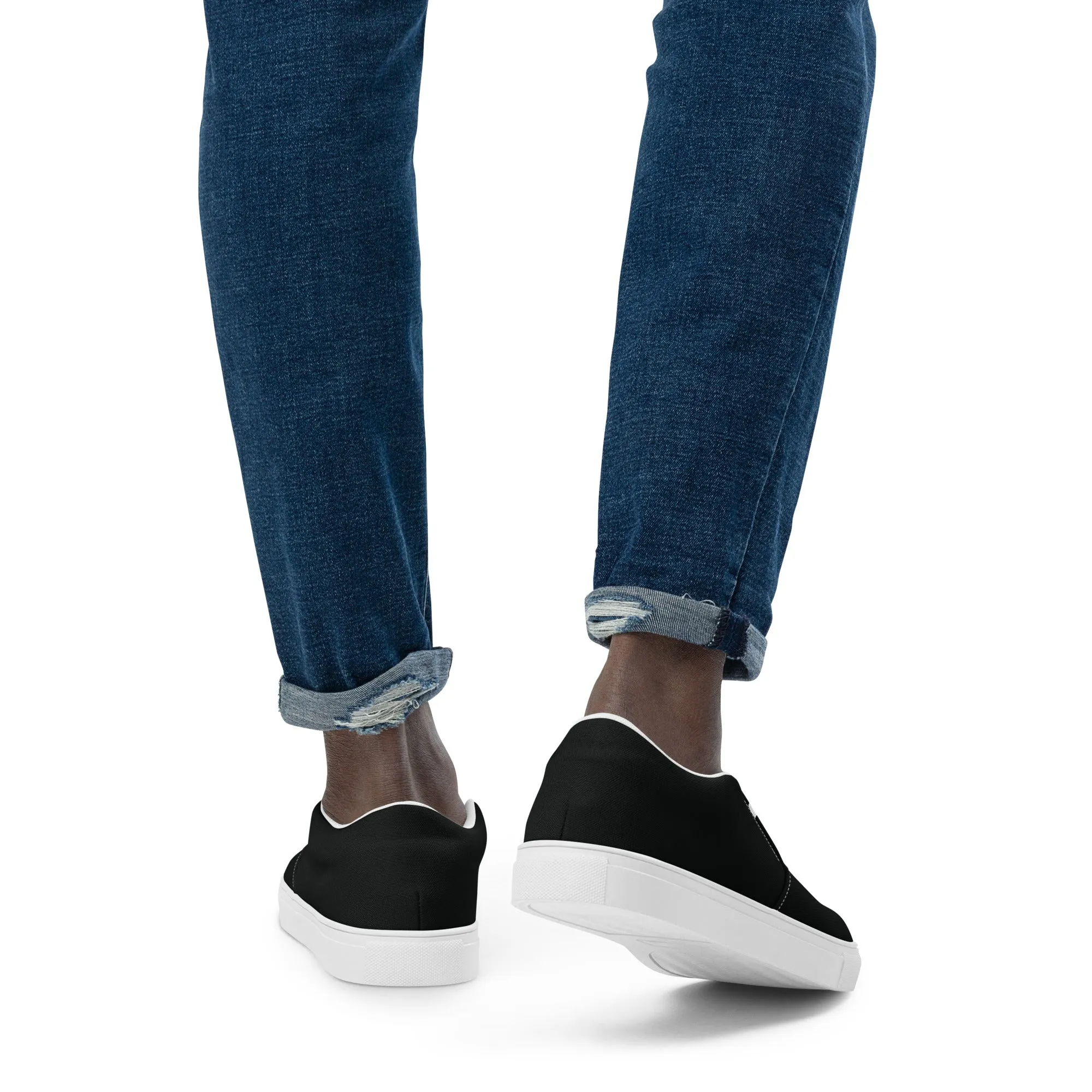 ELEVATE Men’s Slip-On Canvas Shoes (Black)