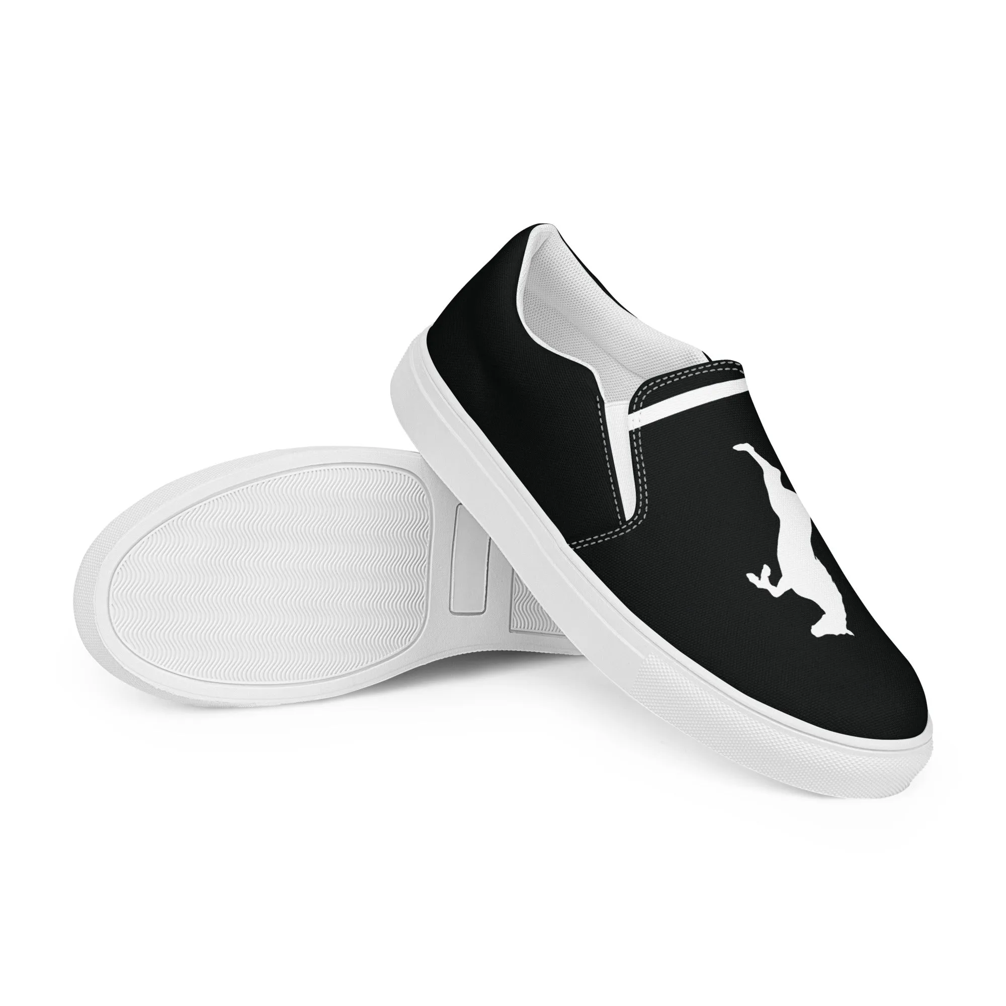 ELEVATE Men’s Slip-On Canvas Shoes (Black)