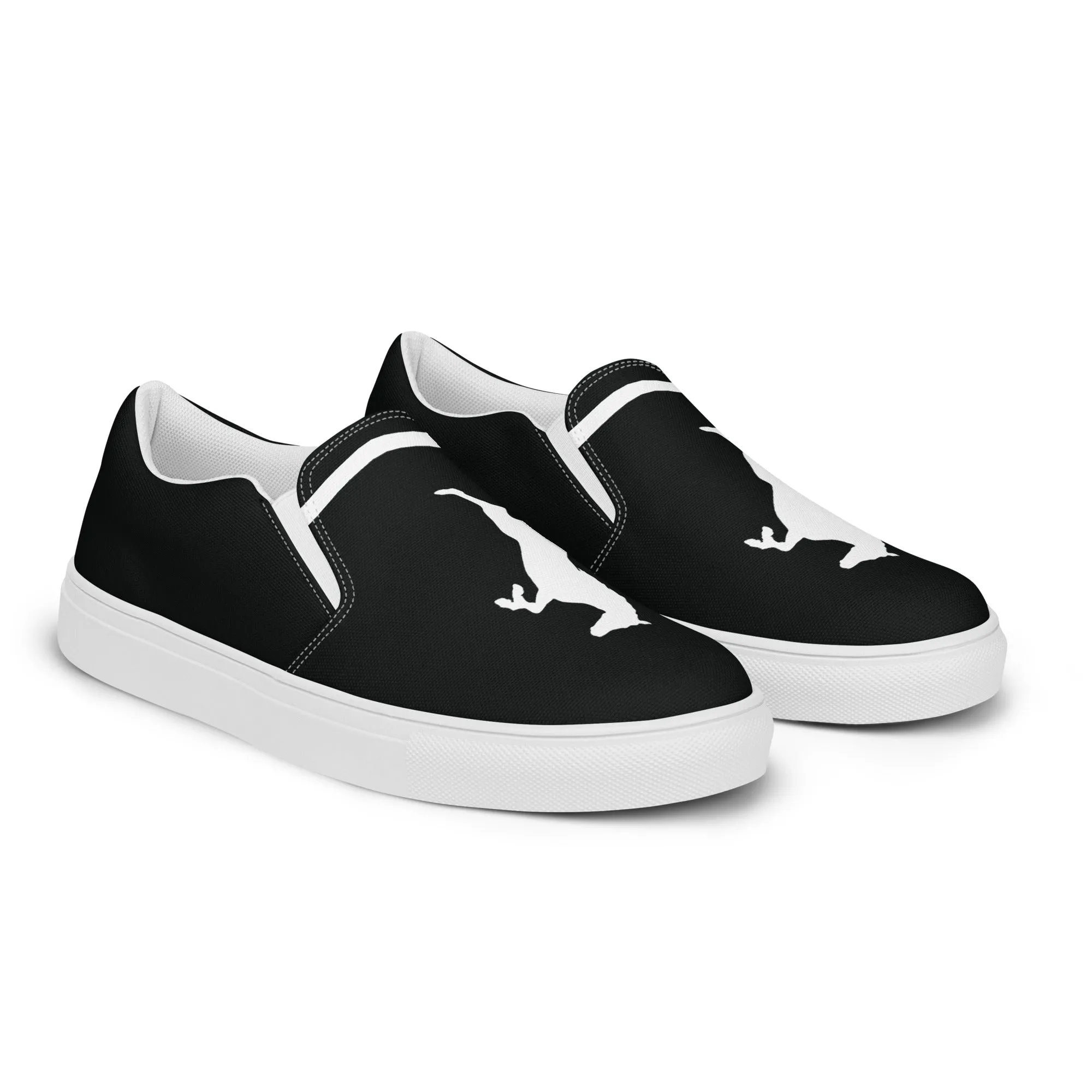 ELEVATE Men’s Slip-On Canvas Shoes (Black)