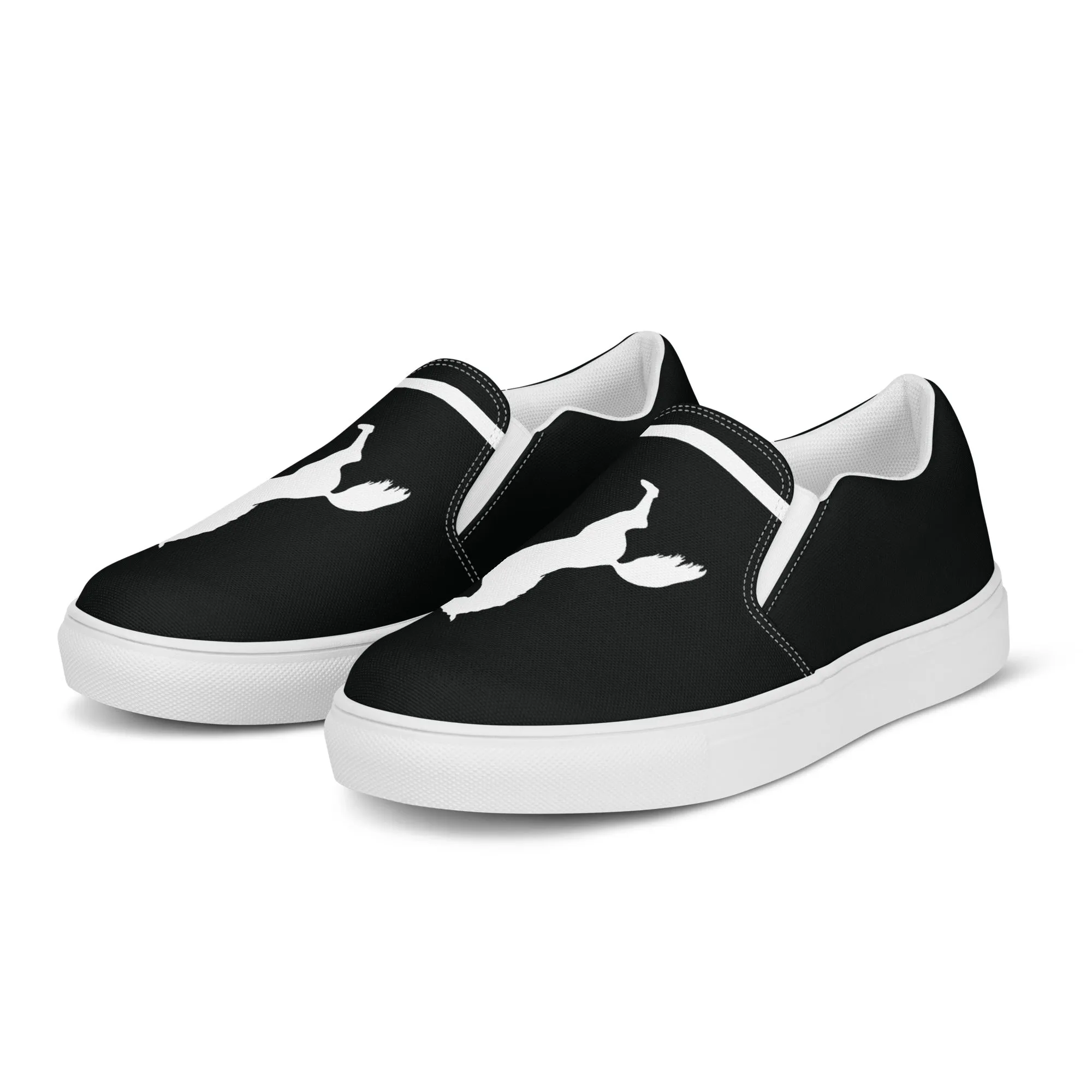 ELEVATE Men’s Slip-On Canvas Shoes (Black)
