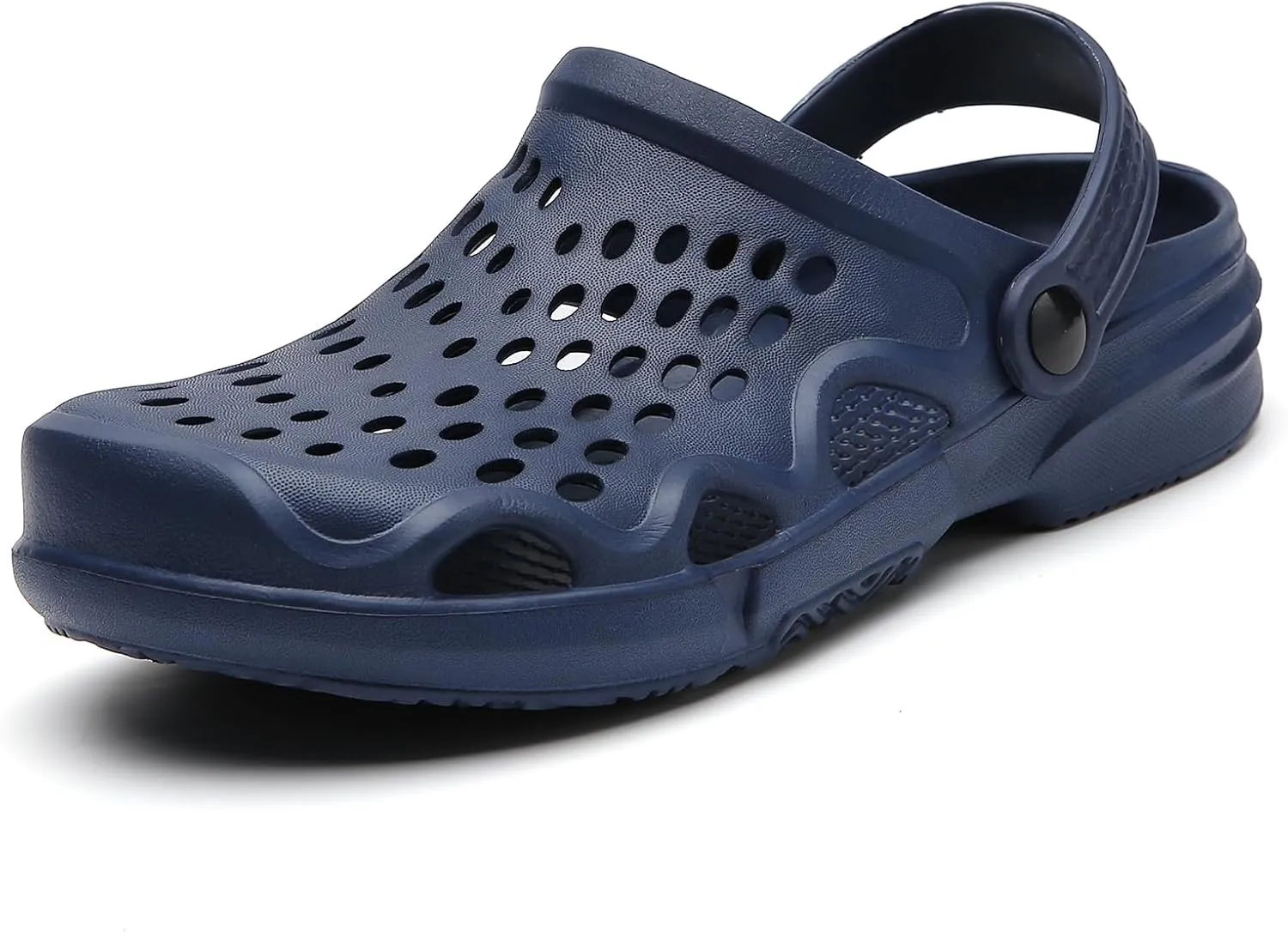 Eliogn Men Clogs,Adult Clogs Comfortable Lightweight Non-Slip Garden Shoes with Adjustable Strap Indoor Outdoor Mules Shower Summer Sandals Slippers
