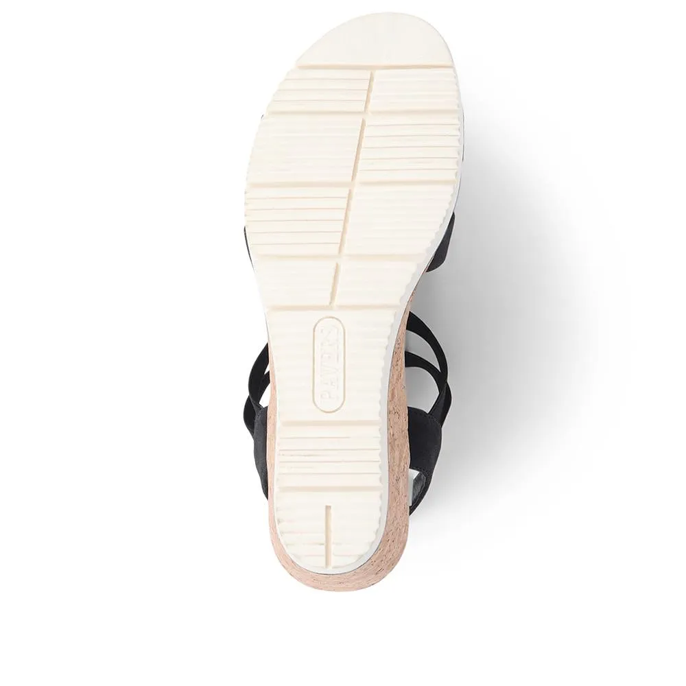 Embellished Gladiator Wedge Sandals - WBINS39029 / 325 230