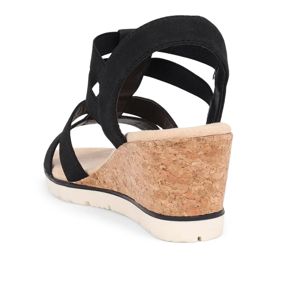 Embellished Gladiator Wedge Sandals - WBINS39029 / 325 230