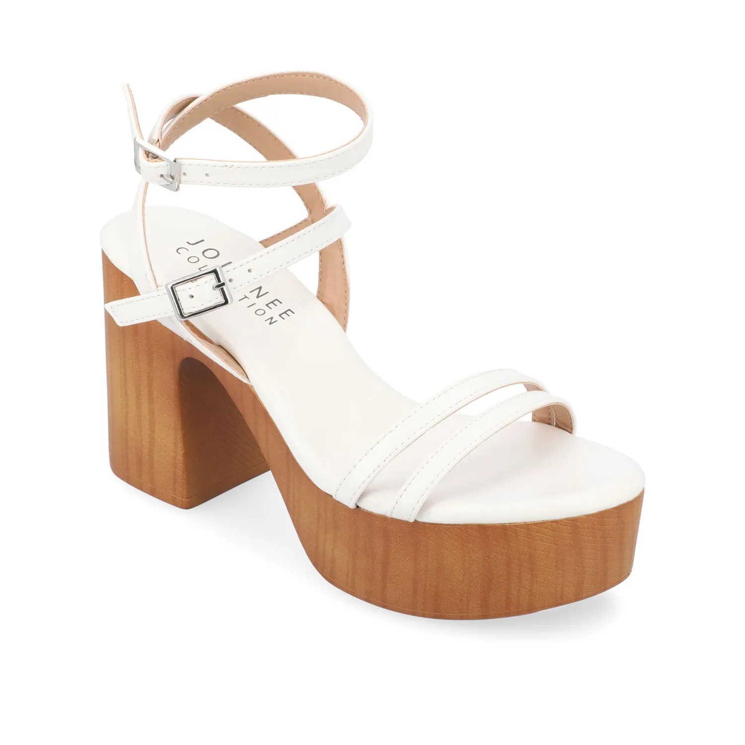 EMERYNN HEELED SANDALS IN FAUX LEATHER