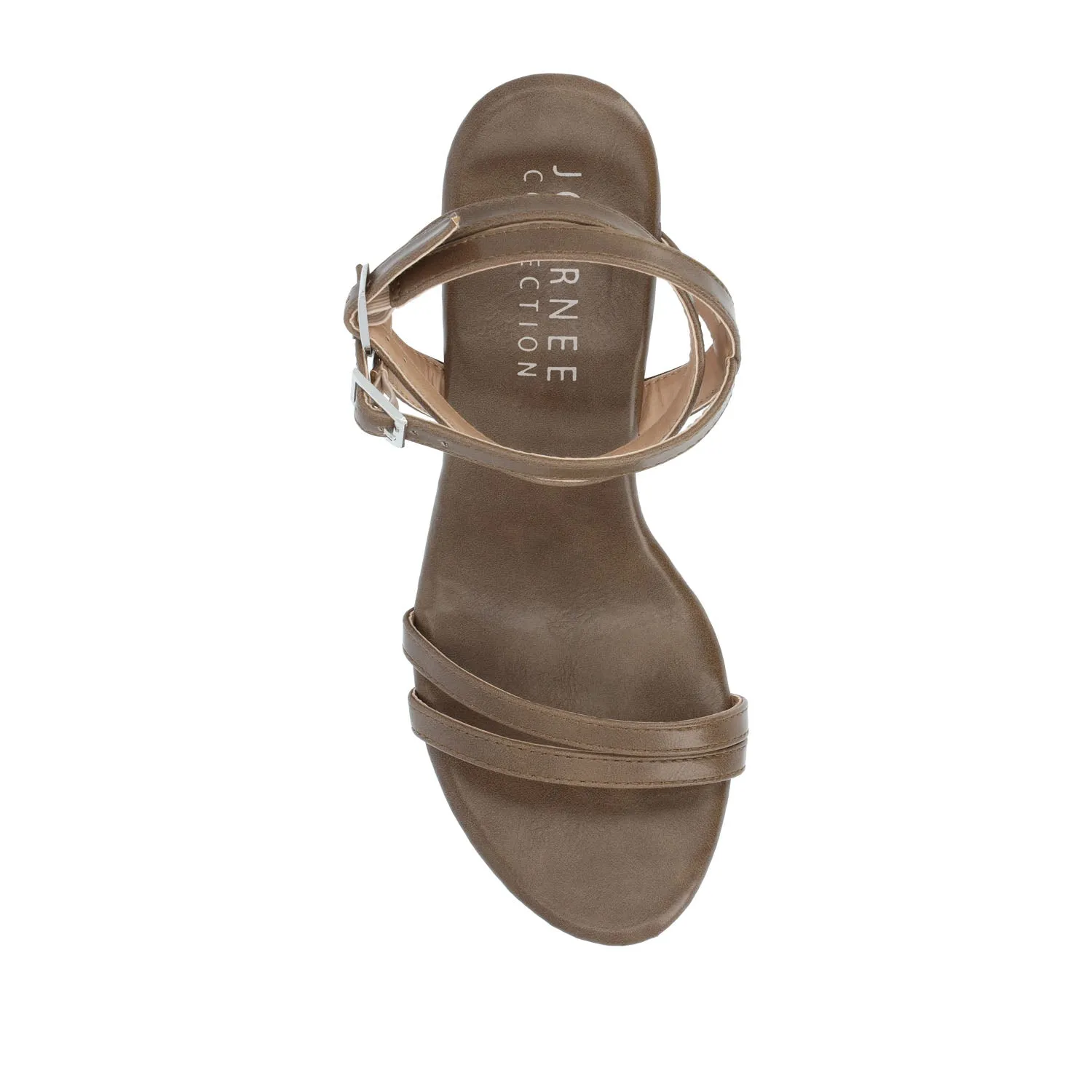 EMERYNN HEELED SANDALS IN FAUX LEATHER