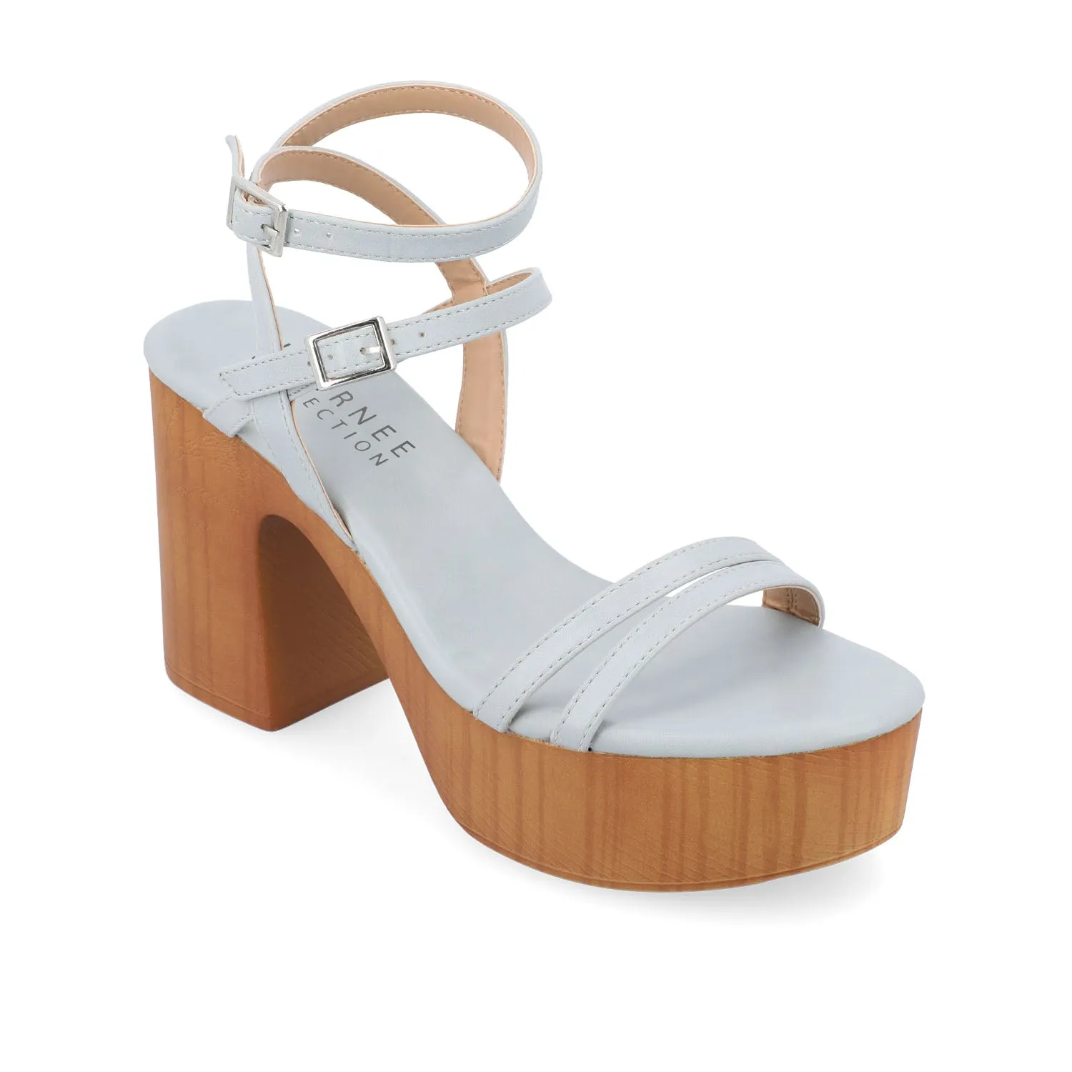 EMERYNN HEELED SANDALS IN FAUX LEATHER