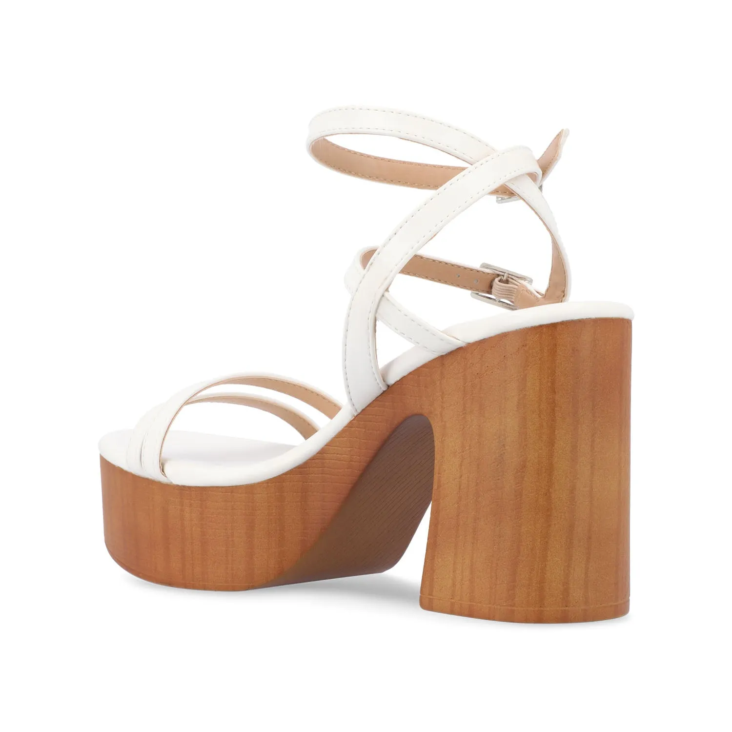 EMERYNN HEELED SANDALS IN FAUX LEATHER