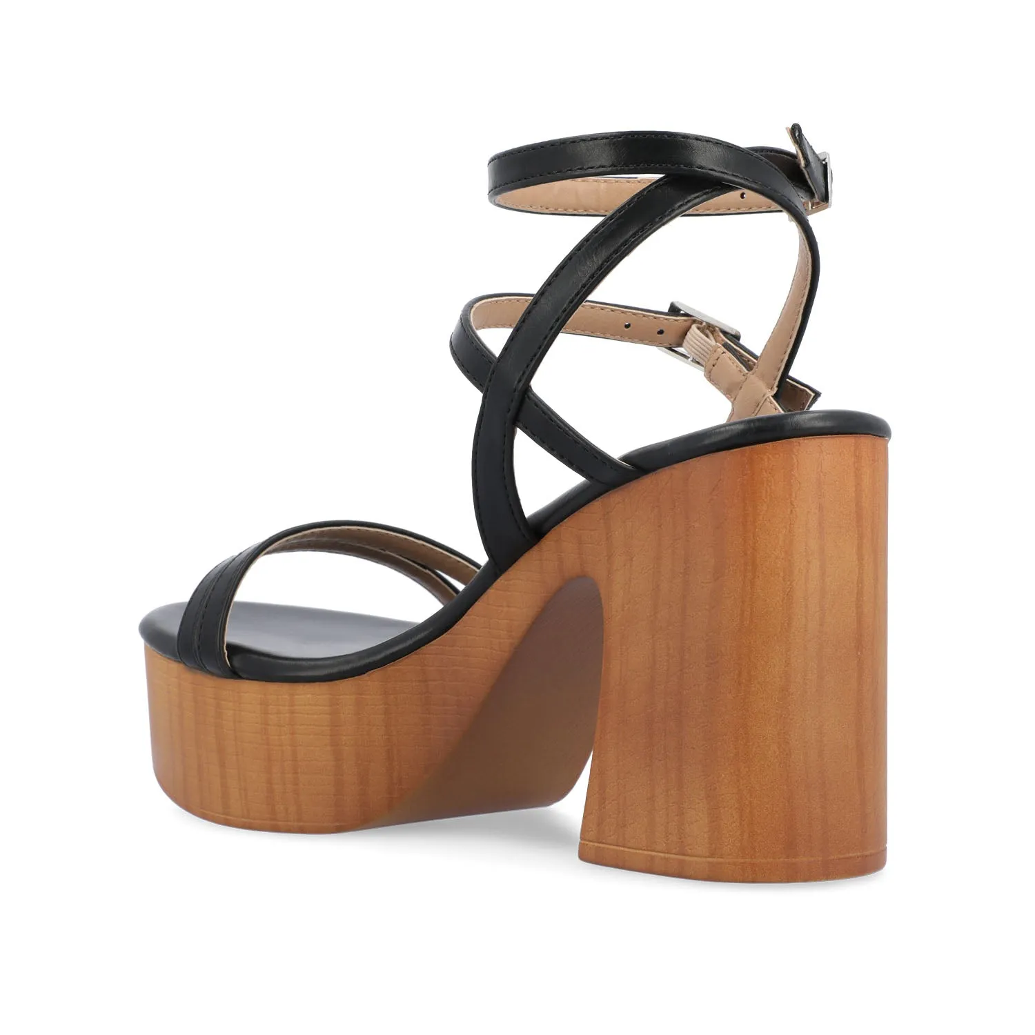 EMERYNN HEELED SANDALS IN FAUX LEATHER