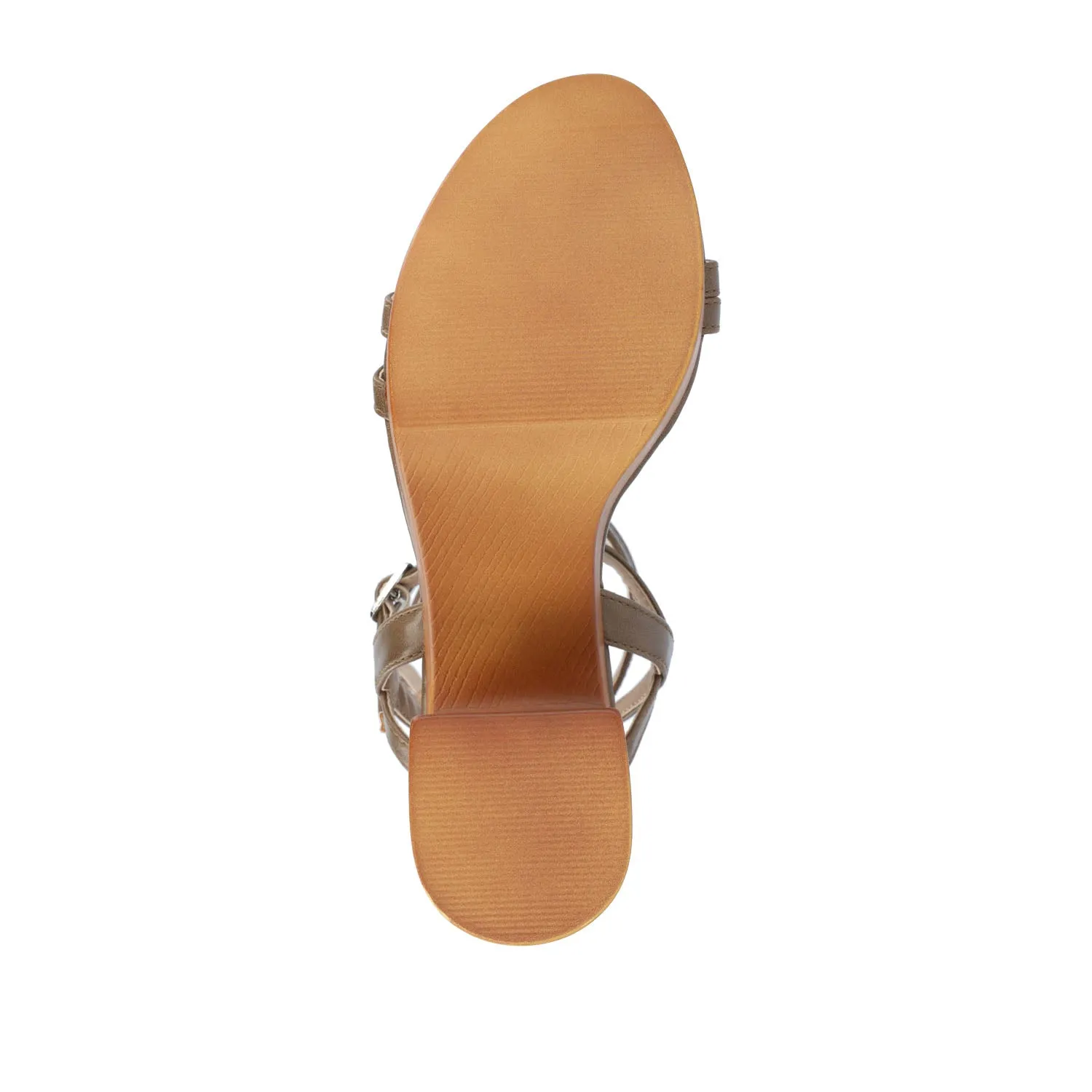EMERYNN HEELED SANDALS IN FAUX LEATHER