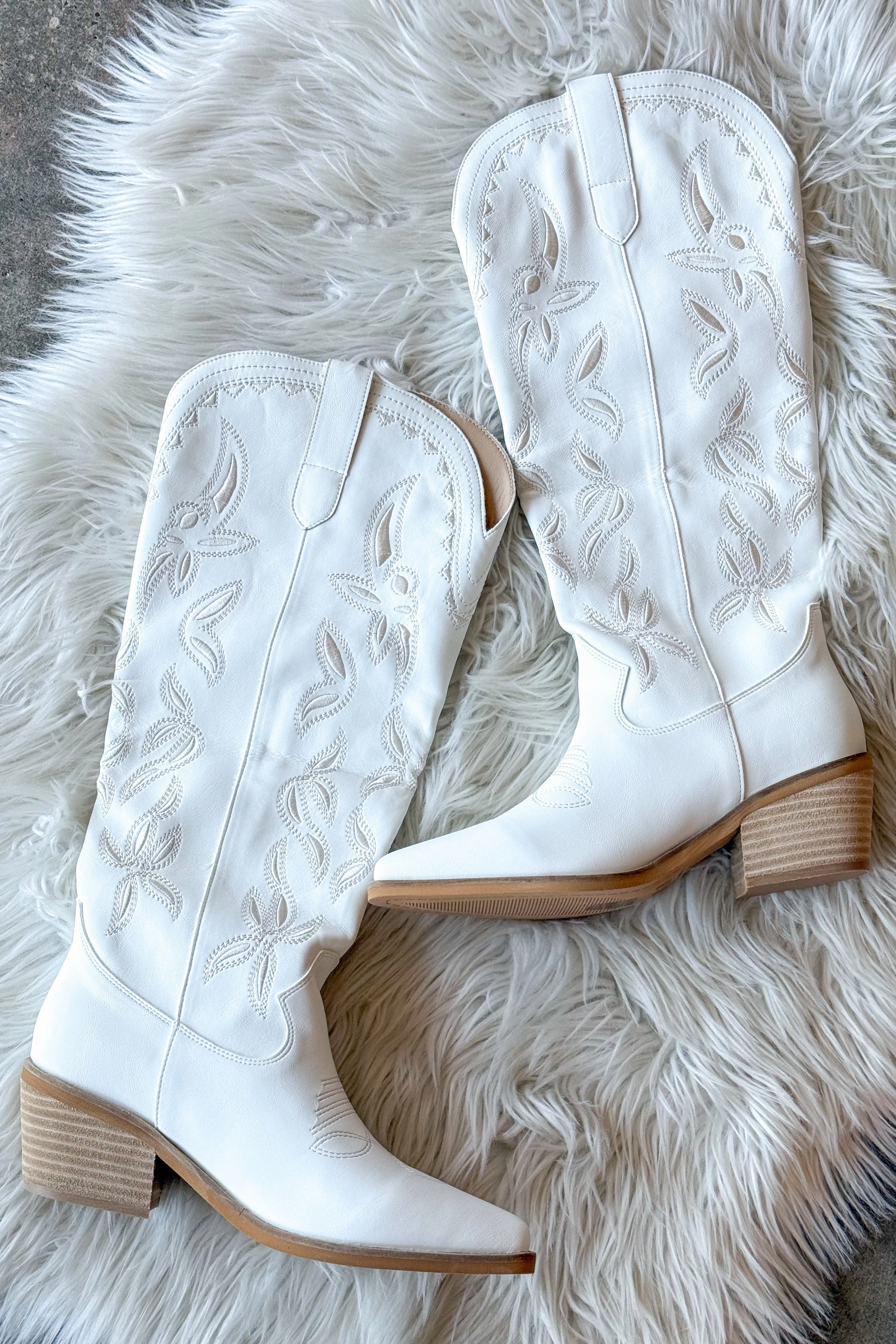 Canvas Material Enora Cowboy Boots
