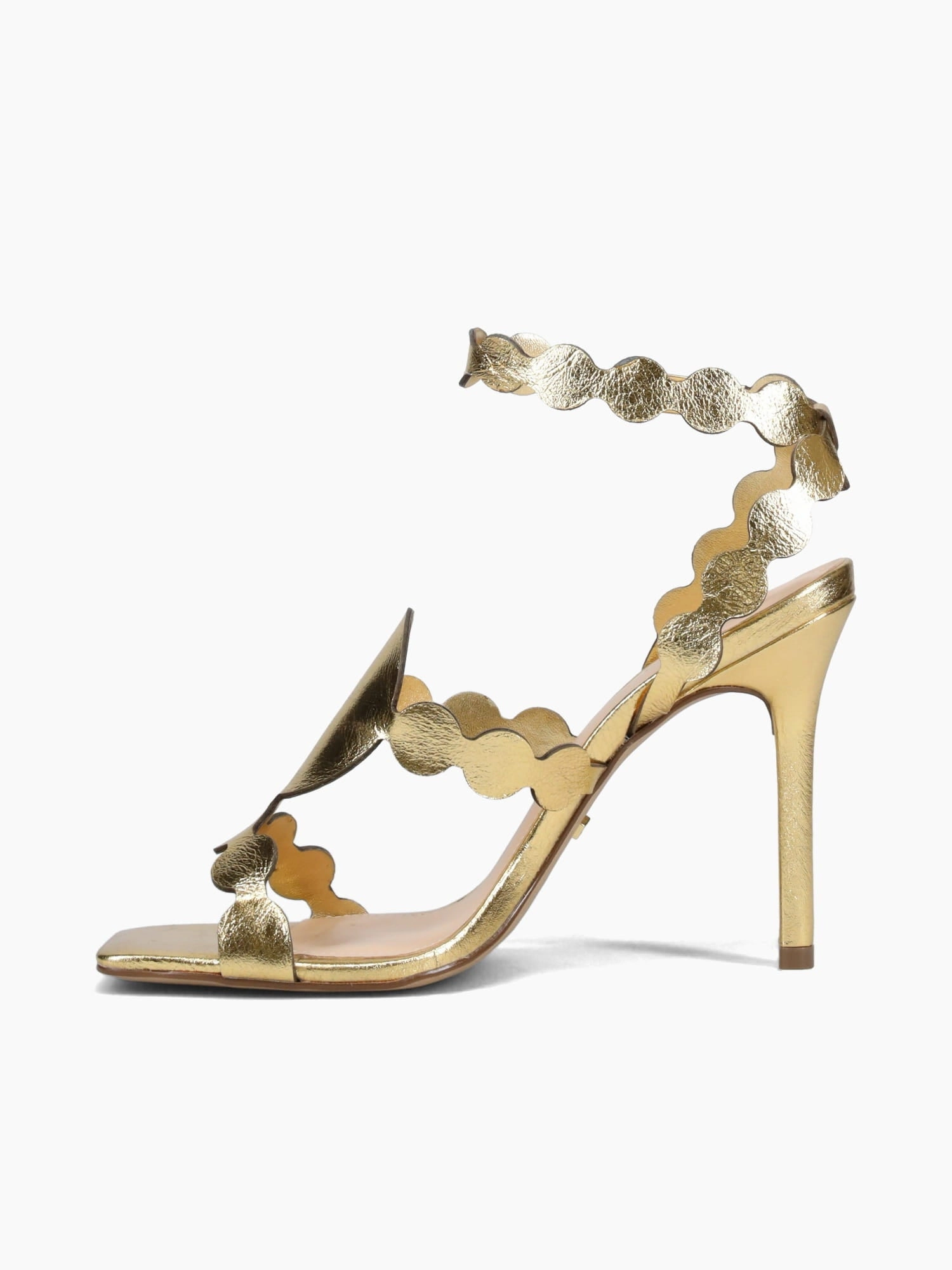 Flexible Flats Dalila Ouro Shine Glitter Leather