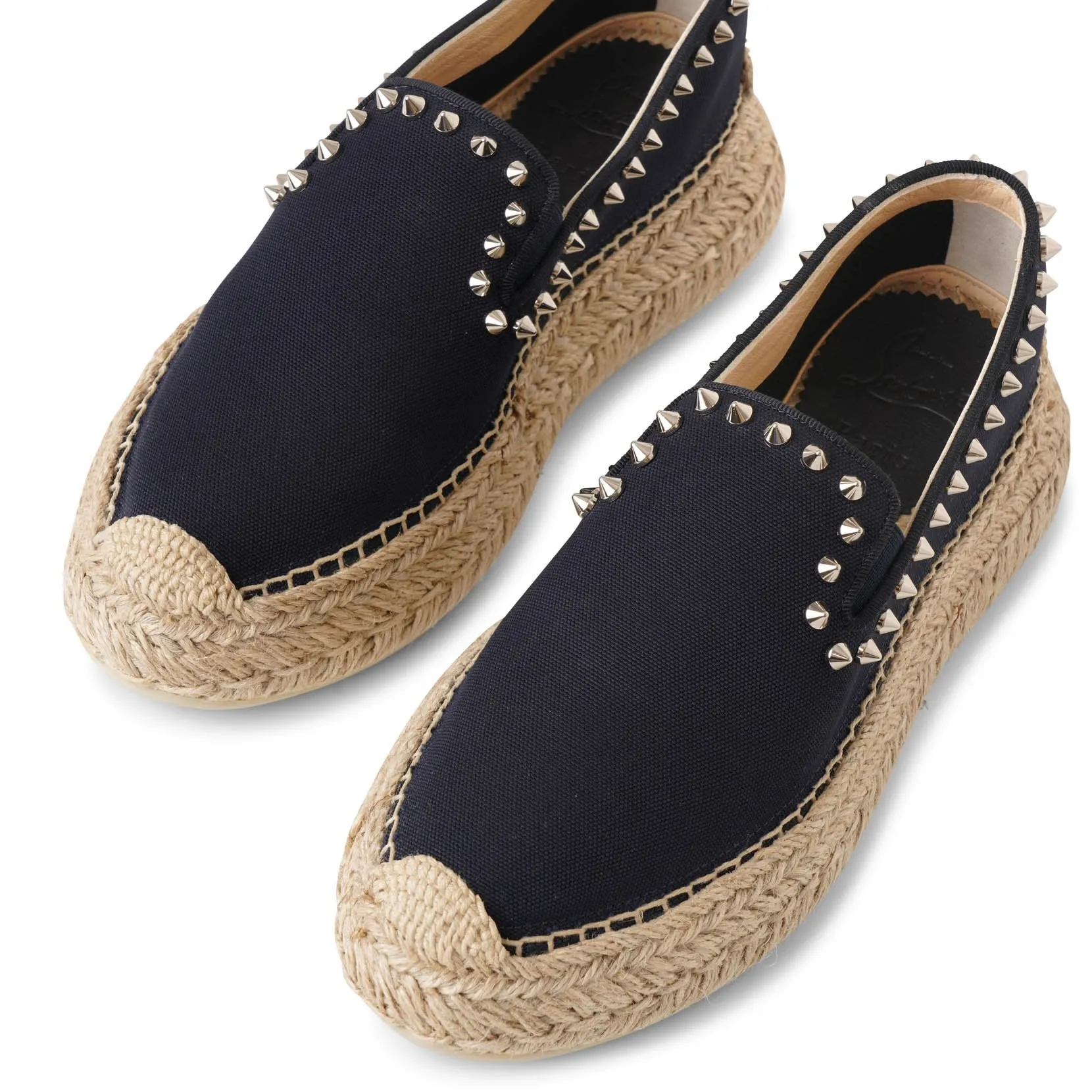 Espaboat spiked canvas espadrilles