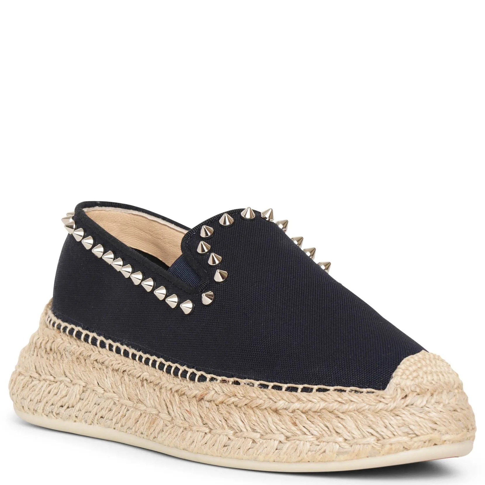 Espaboat spiked canvas espadrilles