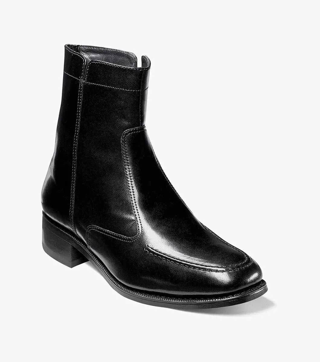 Dynamic Flex Points Essex Moc Toe Zip Boot-Black | Florsheim