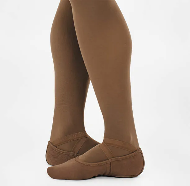 Eurotard A1004 Adult Mocha Assemblé Split Sole Canvas Ballet Shoes