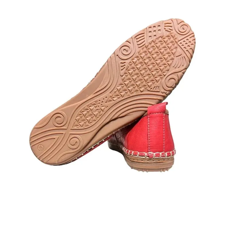 Everly Women's Emily 01 Slip Ons- Red