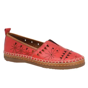 Everly Women's Emily 01 Slip Ons- Red
