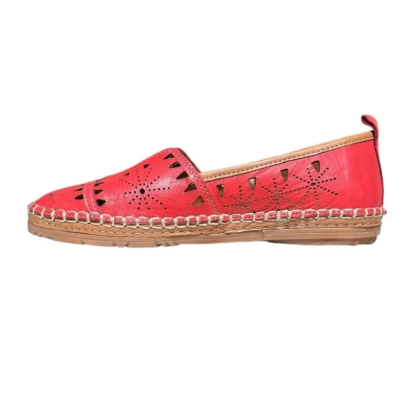 Everly Women's Emily 01 Slip Ons- Red