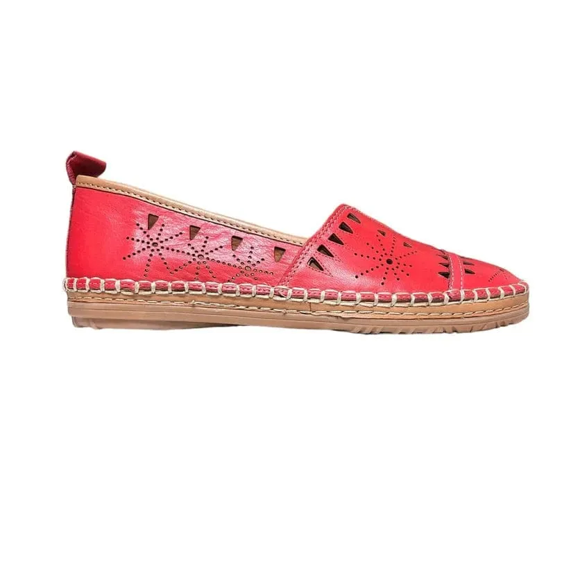Everly Women's Emily 01 Slip Ons- Red