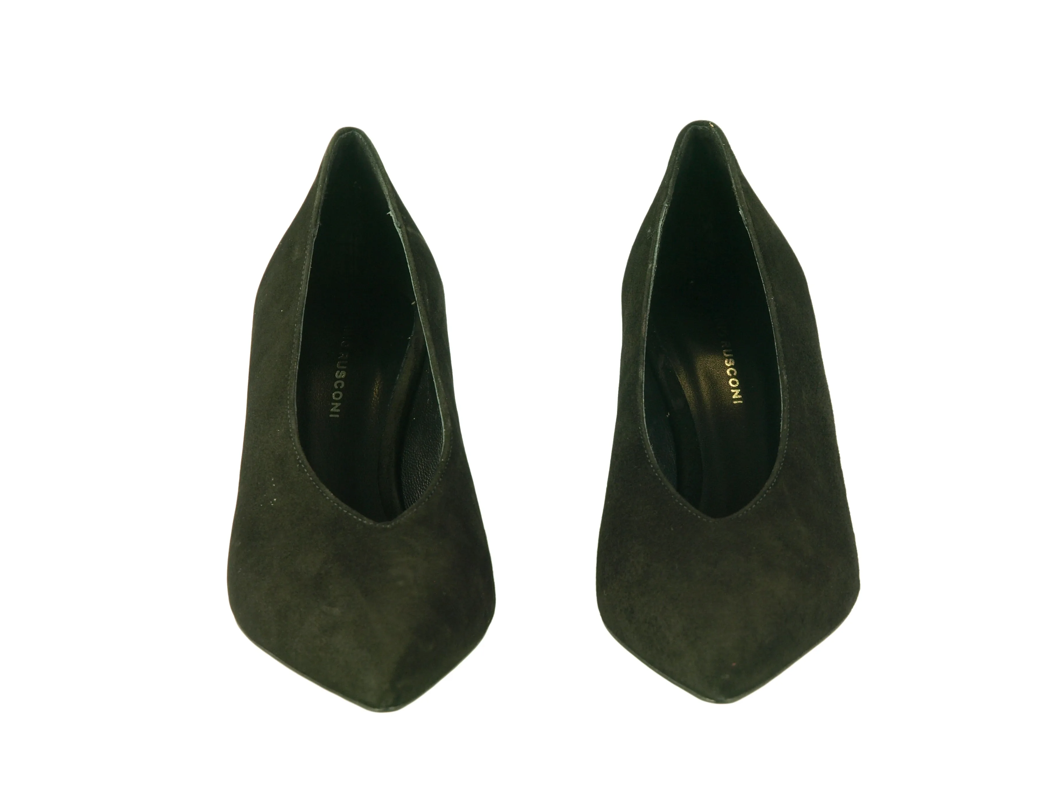 Fabio Rusconi, Sirius, schwarzer Pumps aus Wildleder