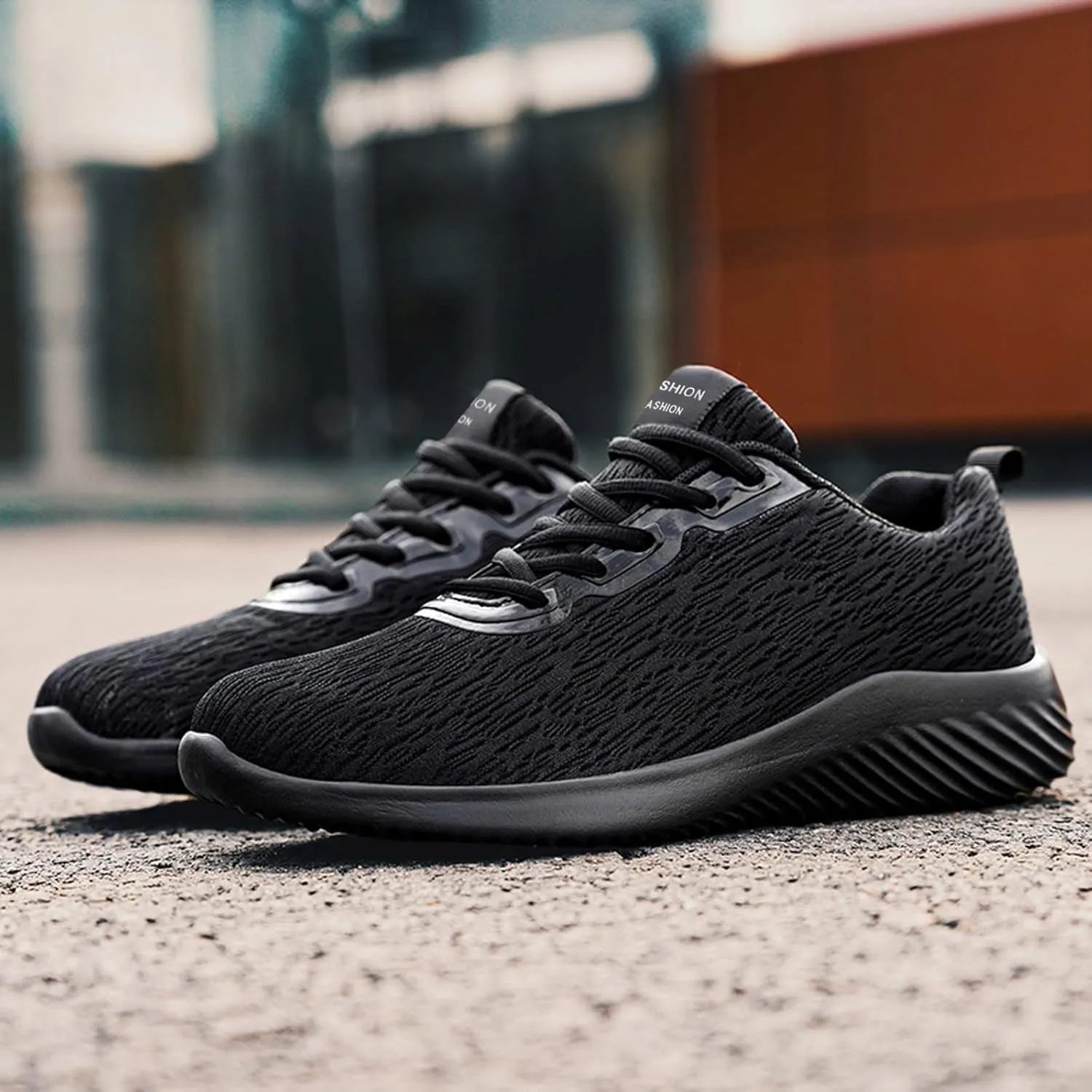 Fashion Men Mesh Casual Sport Shoes Lace Up Solid Color Running Breathable Soft Bottom Slippers Men Indoor Sneaker Shoes for