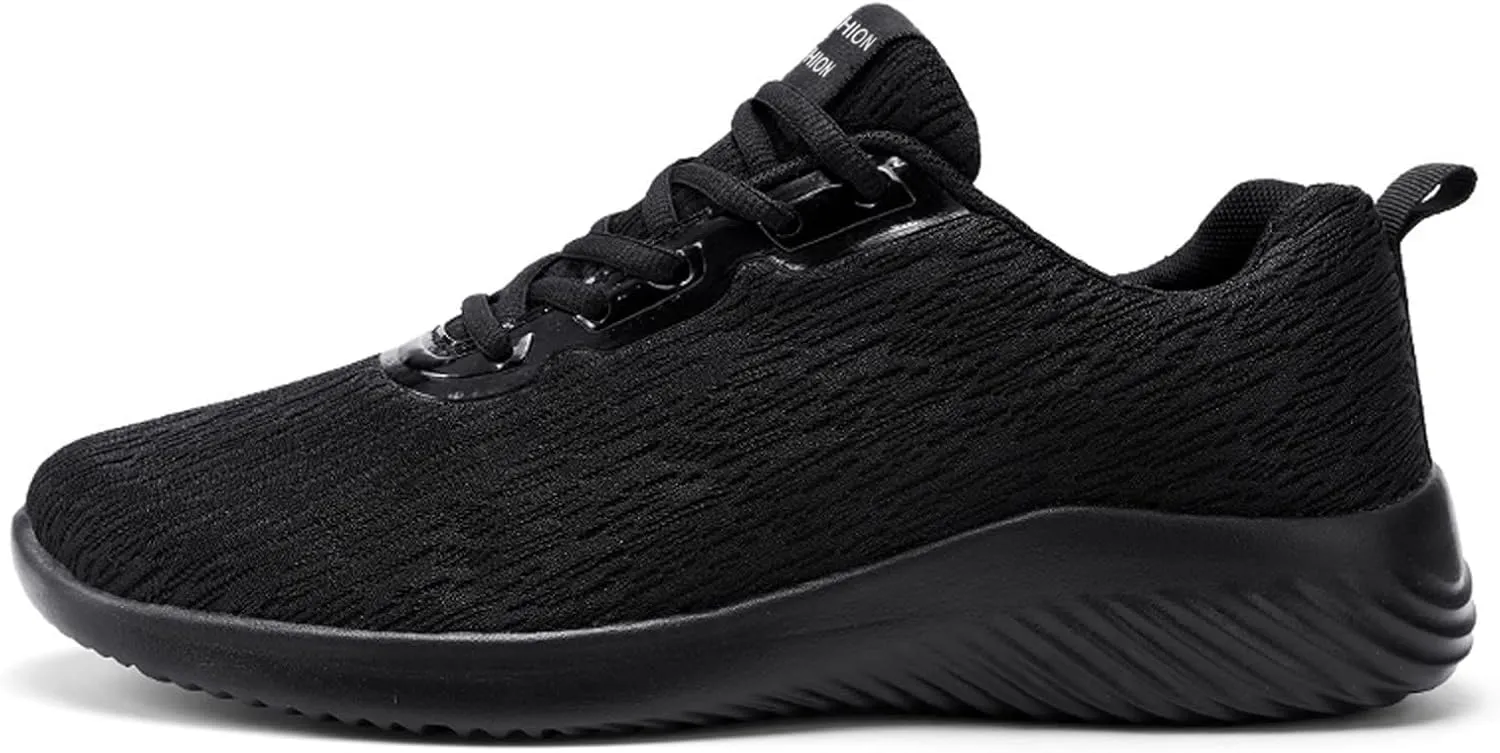 Fashion Men Mesh Casual Sport Shoes Lace Up Solid Color Running Breathable Soft Bottom Slippers Men Indoor Sneaker Shoes for