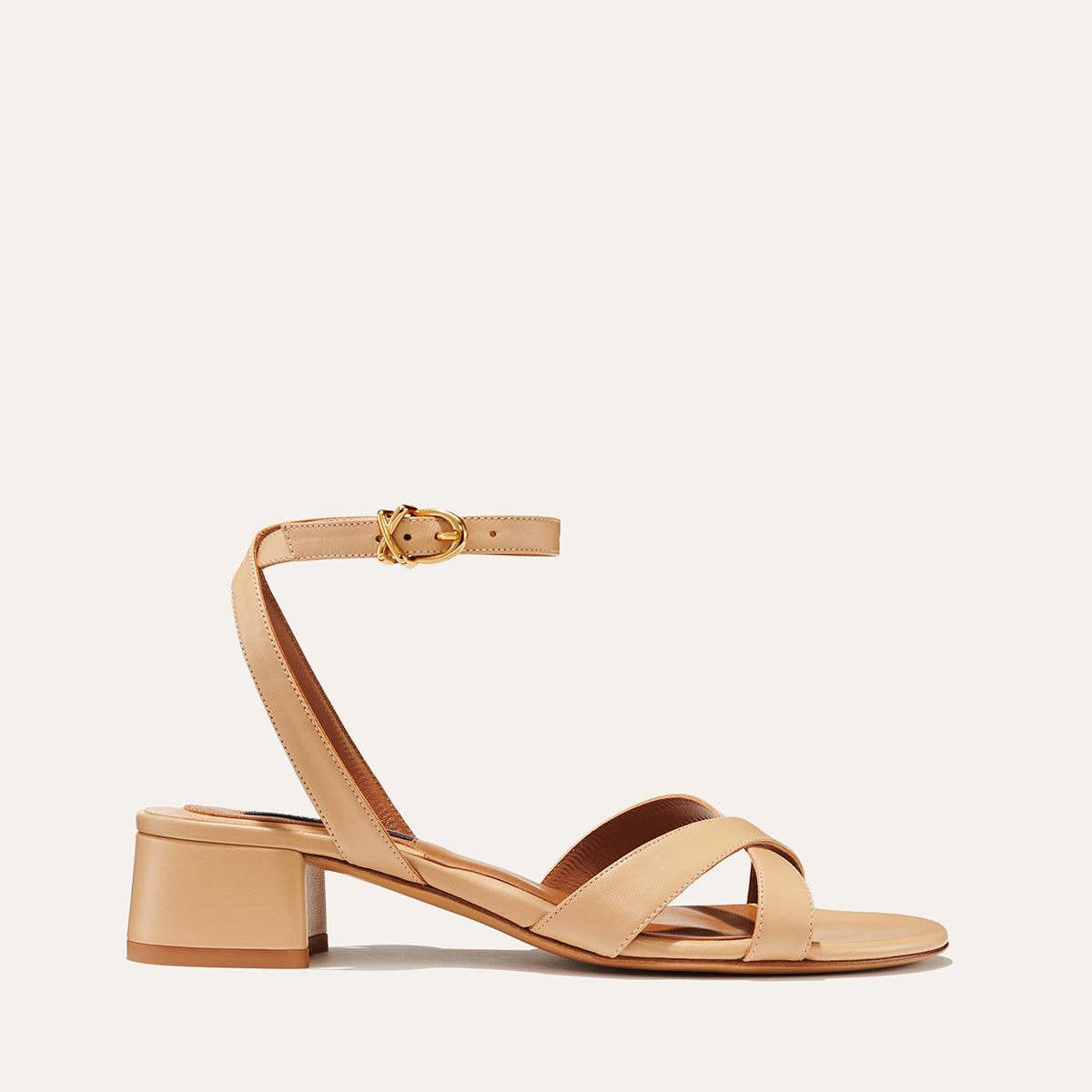 Effortless Cool The Lena Sandal - Dune Nappa