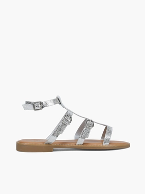 Fatima Silver Metallic Reinforced Heel Cup Outdoor Fit Fatima Silver Metallic