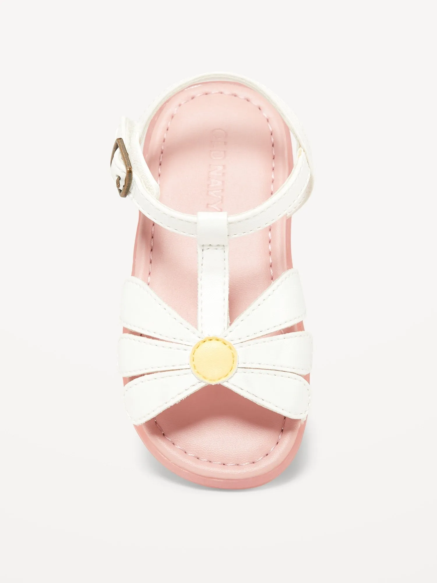 Faux-Leather Platform Sandals for Toddler Girls