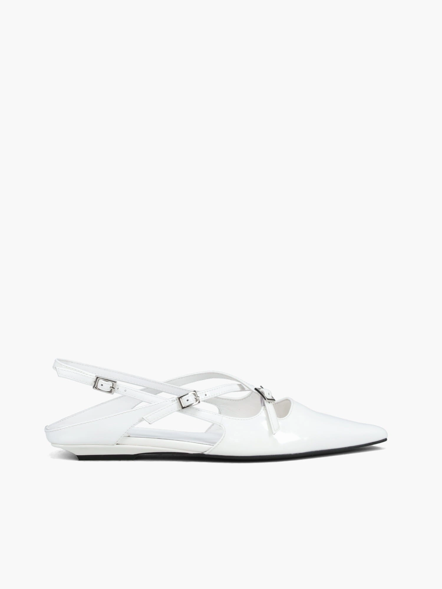 Fax Me White Patent Trade Walk