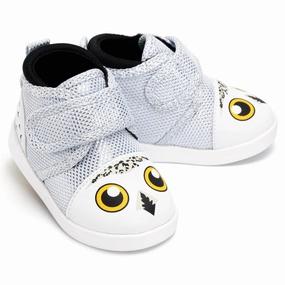 Field-Fit Snowy Owl Squeaky Toddler Shoes | Sparkly White Snowy Owl Squeaky Toddler Shoes | Sparkly White Padded
