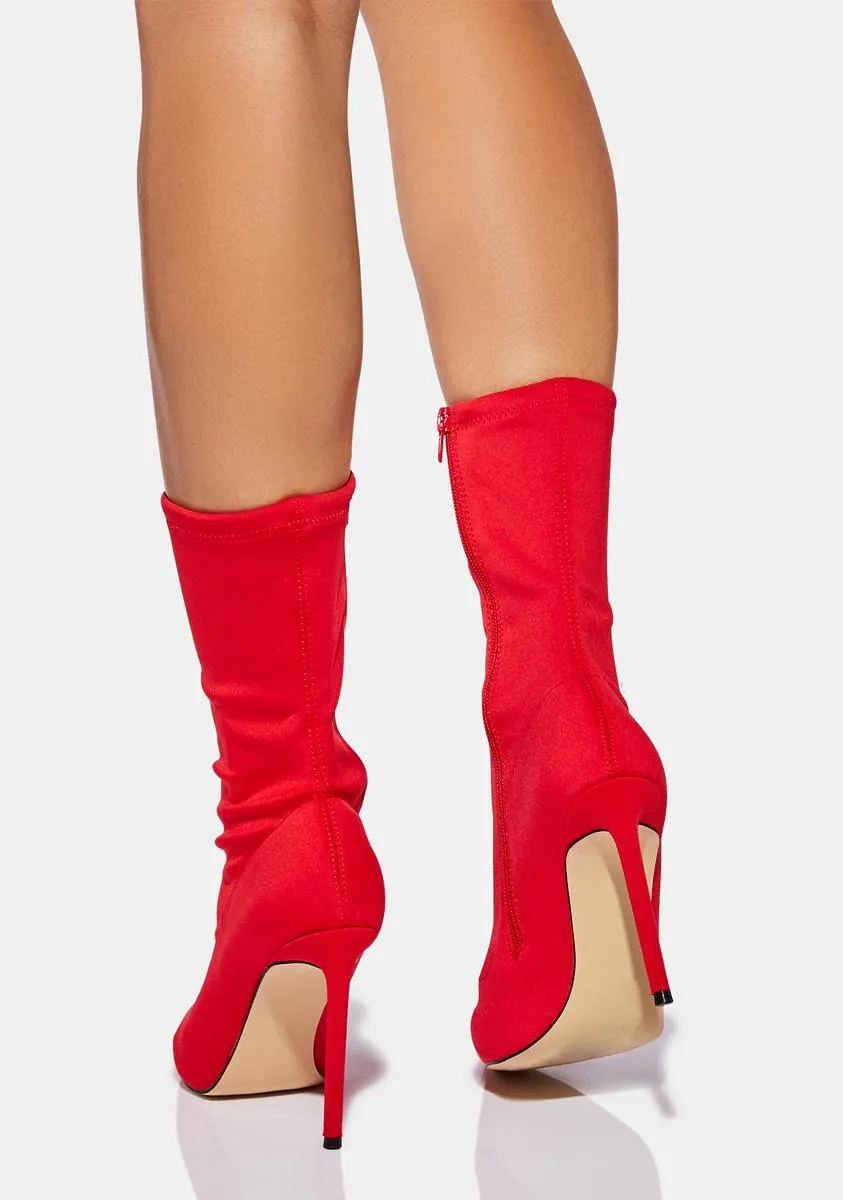 Fiery Back At It Ankle Boots