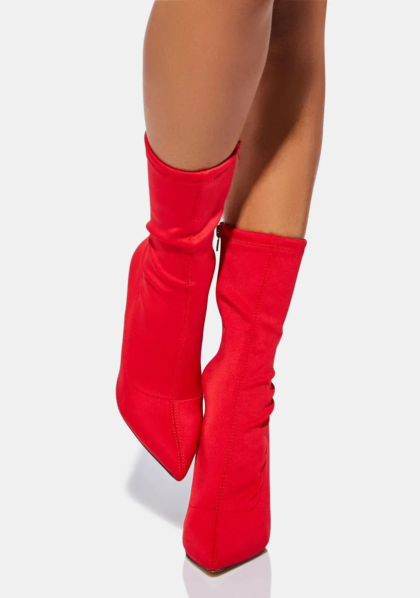 Fiery Back At It Ankle Boots
