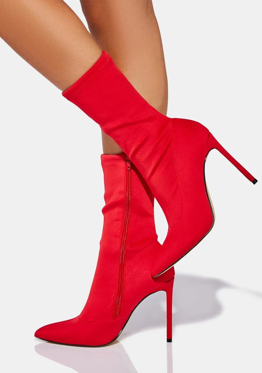 Fiery Back At It Ankle Boots