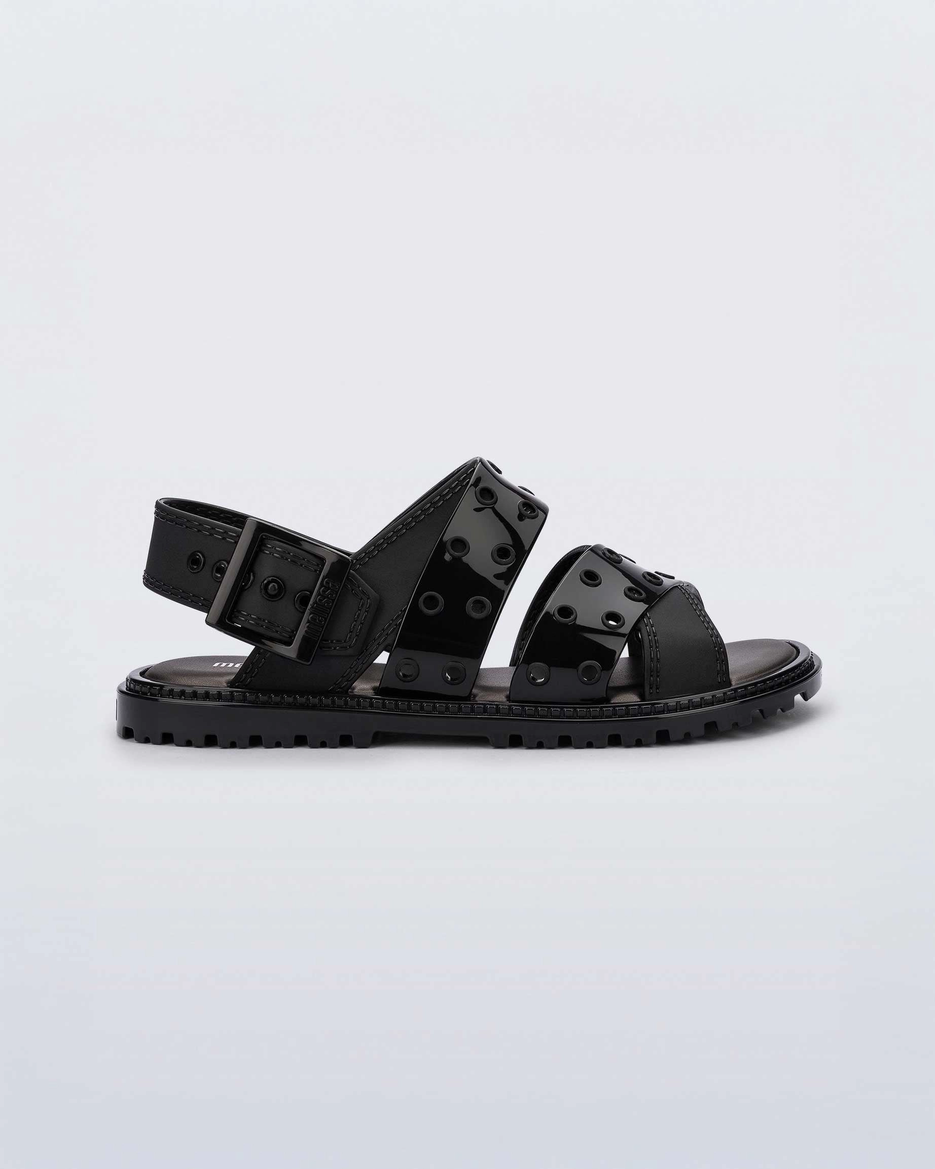 Lock Sandal Ad - Black Unique Style