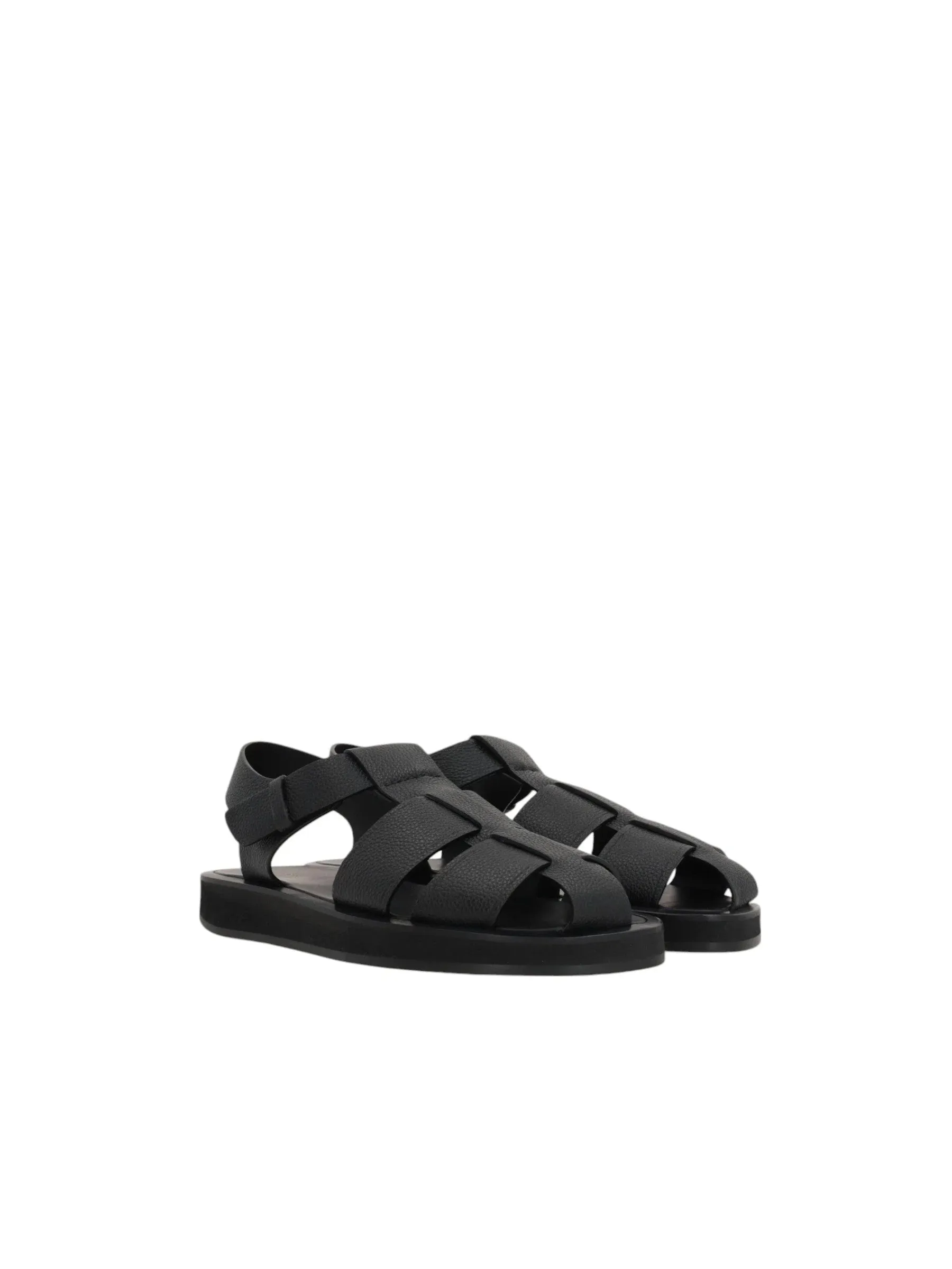 Fisherman Grainy Leather Sandals