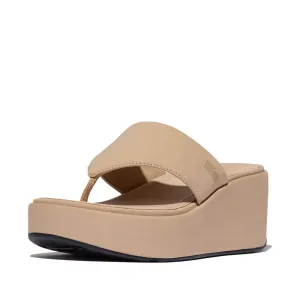 FitFlop Platform Wedge Sandals - Classic Beige