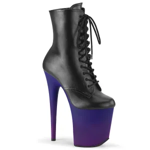 FLAMINGO-1020BP Pleaser Black Faux Leather Sexy Platform Shoes (Pole Dancing Heels)