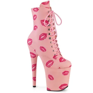 FLAMINGO-1020KISSES Pleaser Baby Pink Faux Leather Sexy Platform Shoes (Pole Dancing Heels)