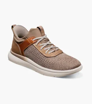 Fleet Knit Elastic Lace Sneaker-Taupe | Florsheim Well - Made Fleet Knit Elastic Lace Sneaker-Taupe | Florsheim rewarding