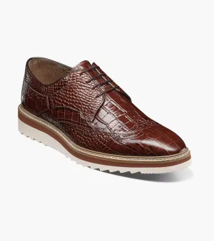 Flex Groove Engineering Alario Wingtip Oxford-Cognac | Stacy Adams Alario Wingtip Oxford-Cognac | Stacy Adams Insulated Thermal Layer