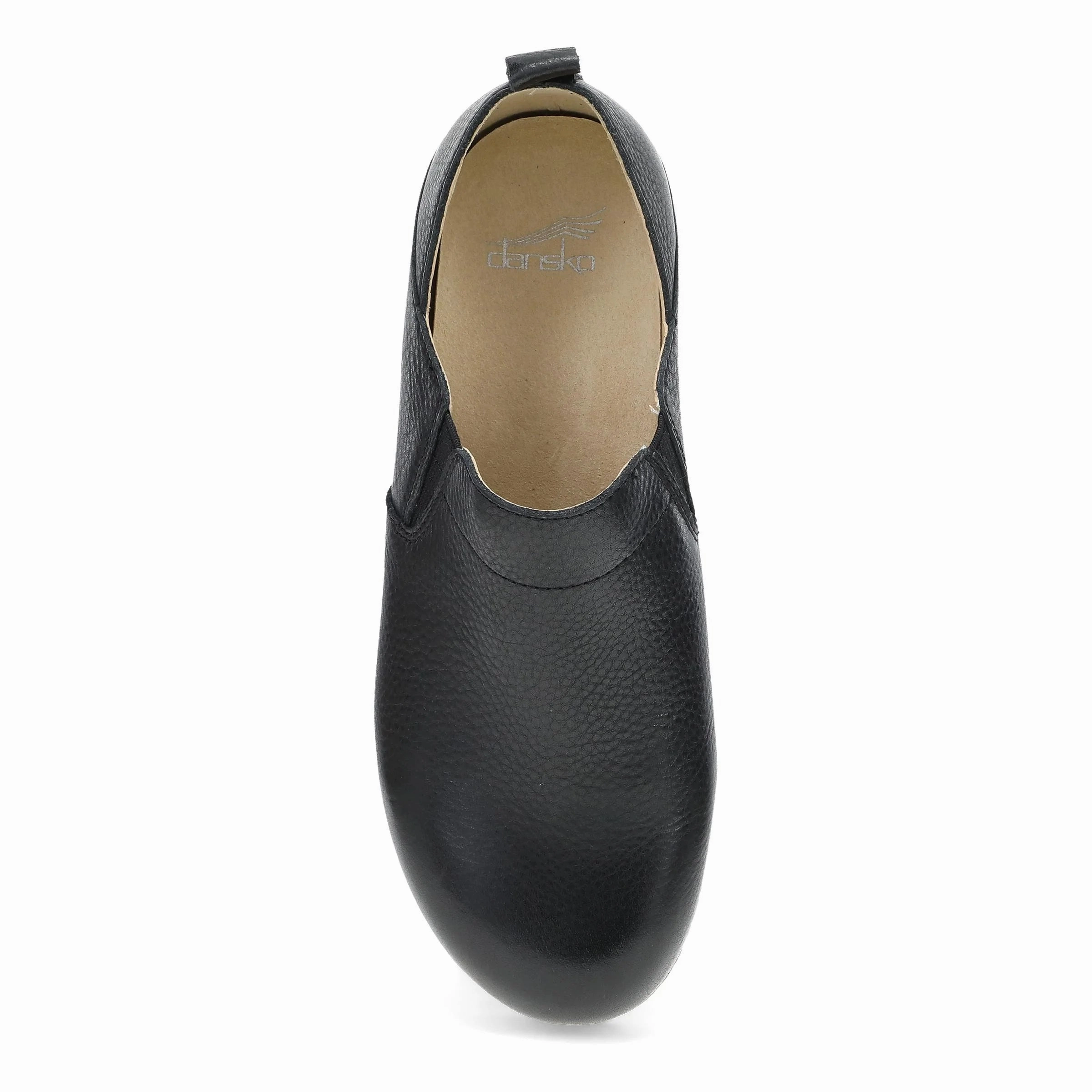 Flexible Dansko Women's Meara Slip-On Clog - Black Waxy Milled Seamless Inner Sleeve