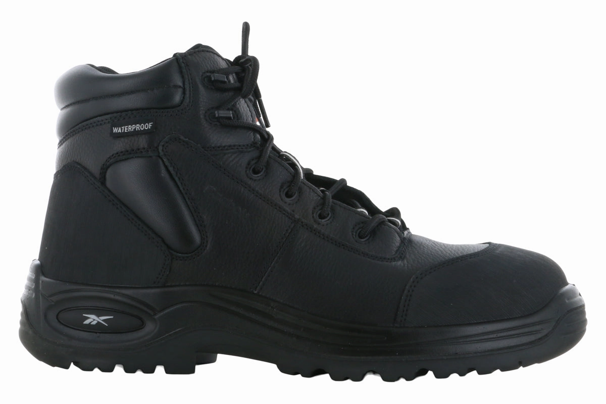 Reebok Composite Toe Waterproof Boot Black Cushioned Safety Shoes